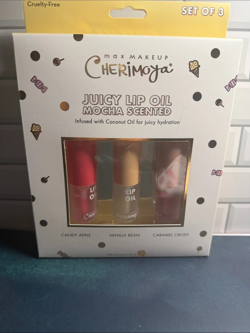 Juicy Lip Oil Set (Candy Apple, Vanilla Bean, Caramel Crush)